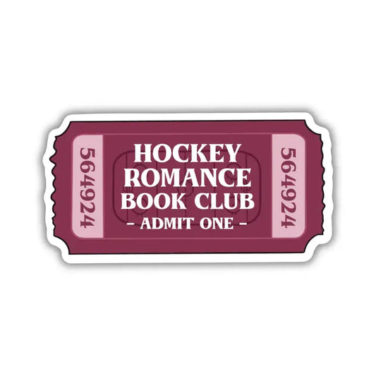 Sticker -  Hockey Romance Book Club Ticket