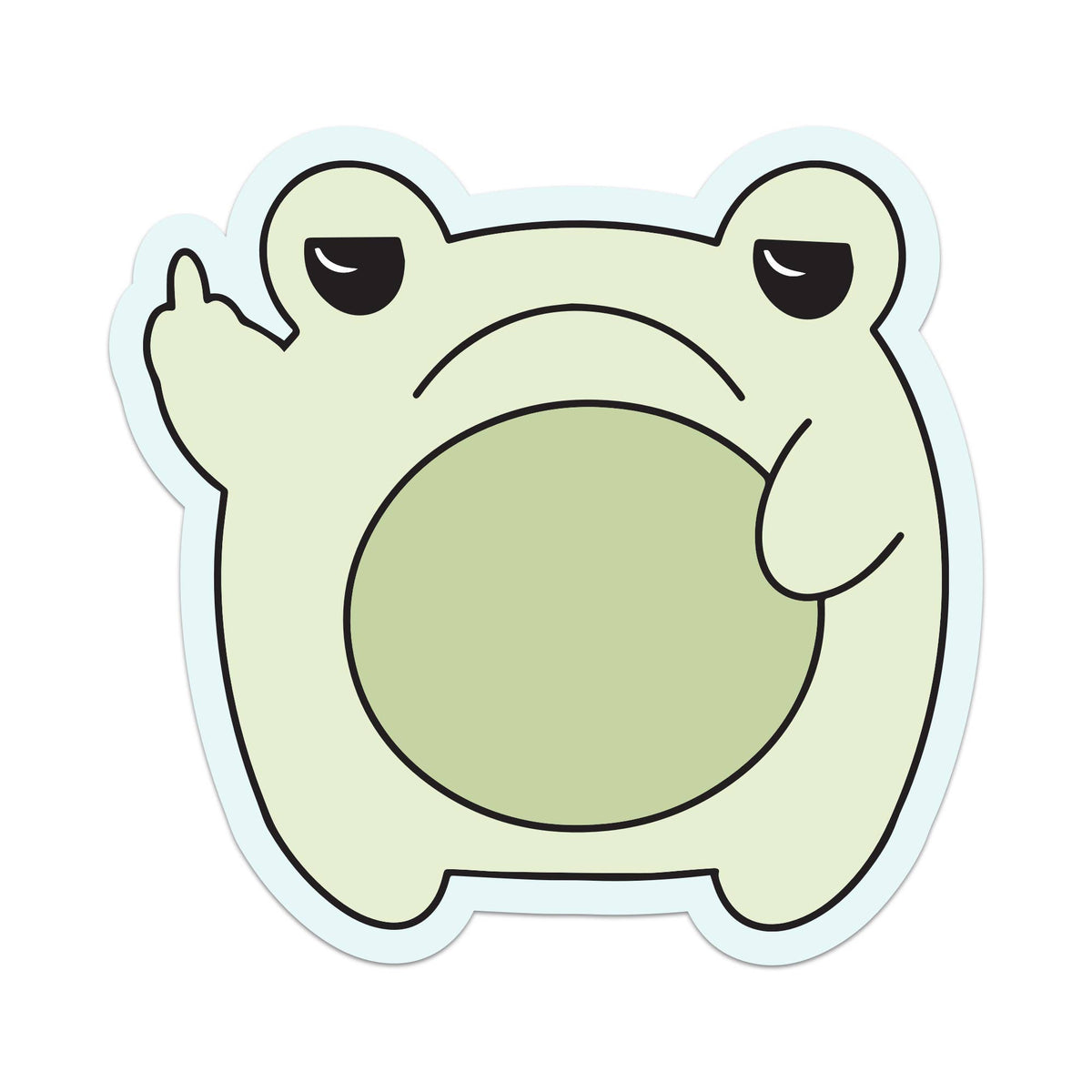 Sticker - Grumpy Frog